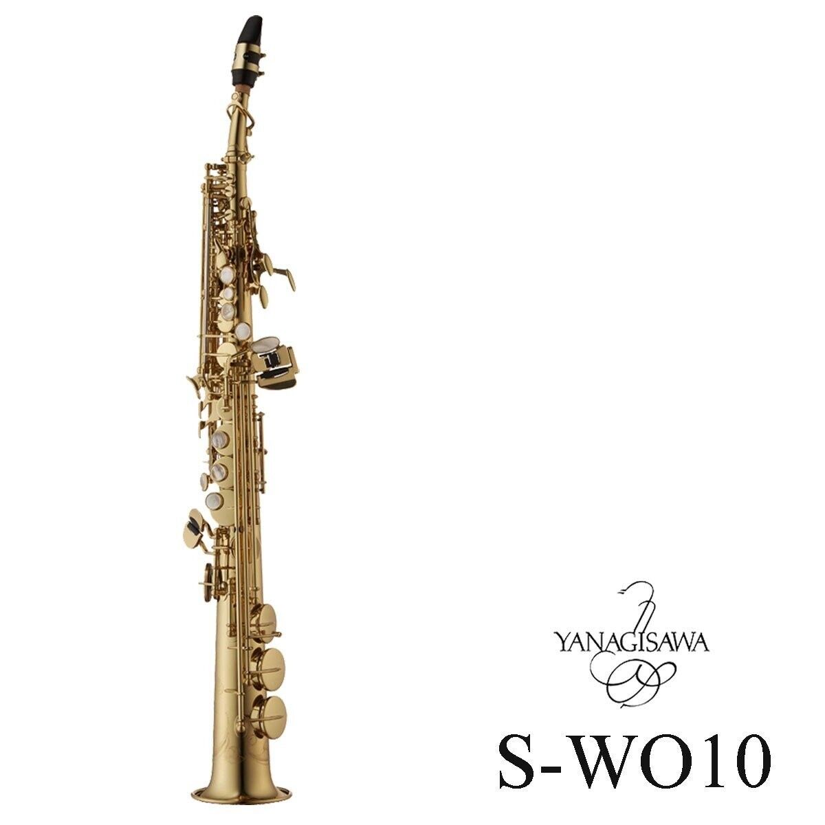YANAGISAWA S-WO10 Soprano Saxophone Brass Bb FedEx DHL New from Japan