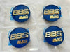 BBS Wheel Center Caps 70mm Genuine Emblem MAG Gold 3D Logo 56.24.197 Set 4pcs ★
