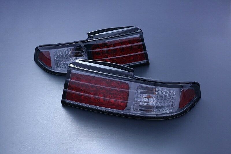 D-MAX LED Tail Lamp & Garnish 3 Set Black  Smoke For NISSAN Silvia S14 KOUKI  ★