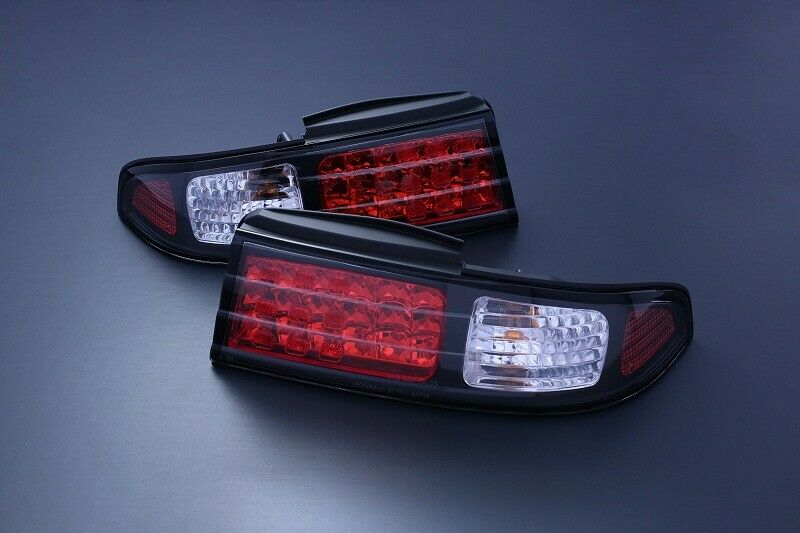 D-MAX LED Tail Lamp & Garnish 3 Set Black For NISSAN Silvia S14 KOUKI  ★