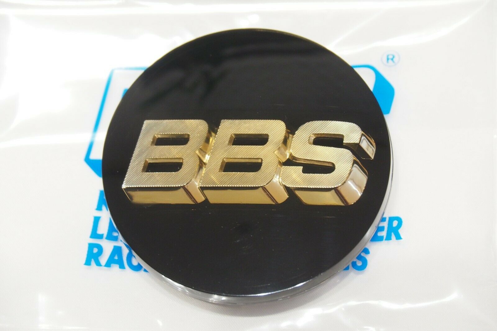 BBS Wheel Center Caps 70mm Genuine Emblem Black Gold 3D Logo 56.24.080 Set 4pcs ★