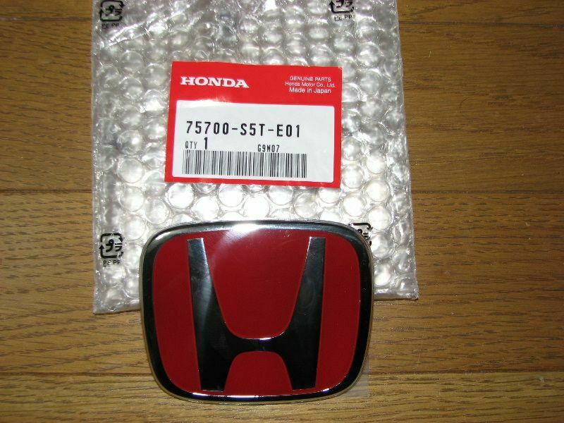 Honda Genuine 2001-05 Civic EP3 Type R Si Front Red Emblem Badge 75700-S5T-E01 ★