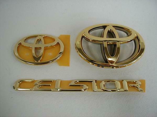 Toyota Genuine 2003-2006 Celsior UCF30/31 Lexus LS430 Gold Emblem Set ★