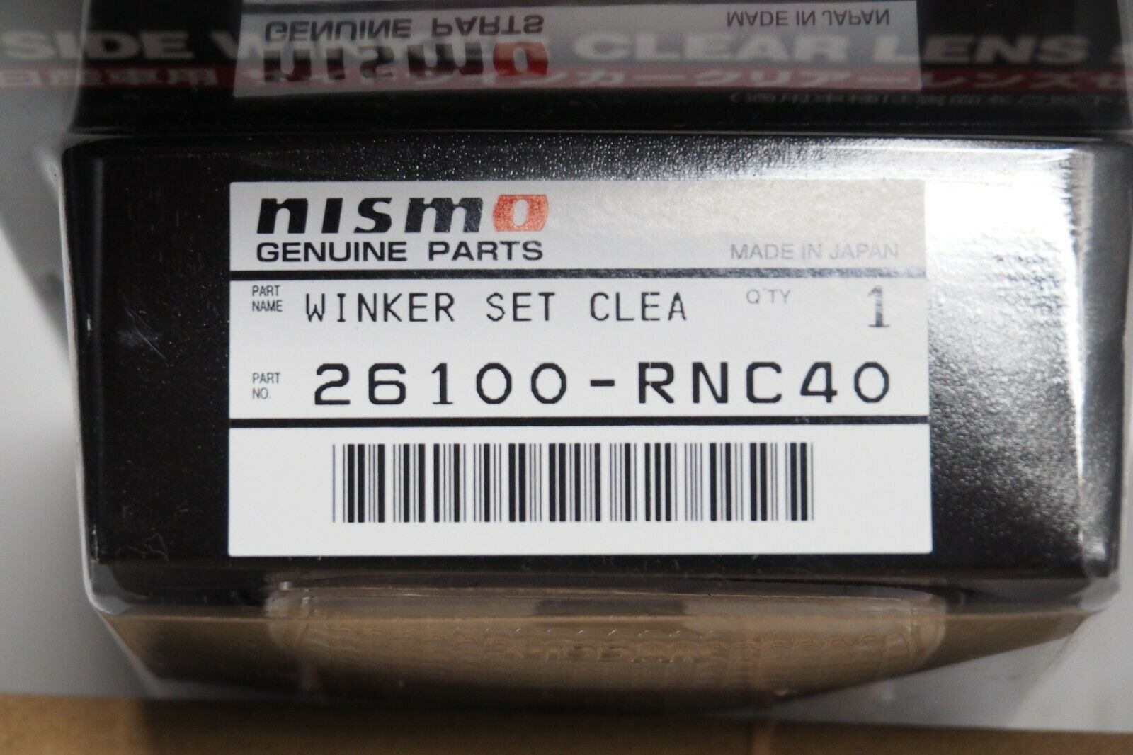 Nissan nismo R33 R34 SKYLINE GTR GT-R Side Turn Signals Clear Lens 26100-RNC40