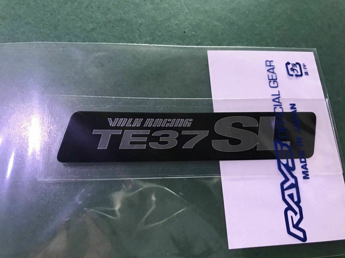 RAYS VOLK Racing Sticker TE37SL Metal Black Wheel sticker decal New ★