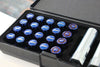 BBS Genuine Installation Kit Nut Set McGard M12x1.5 blue rainbow New ★