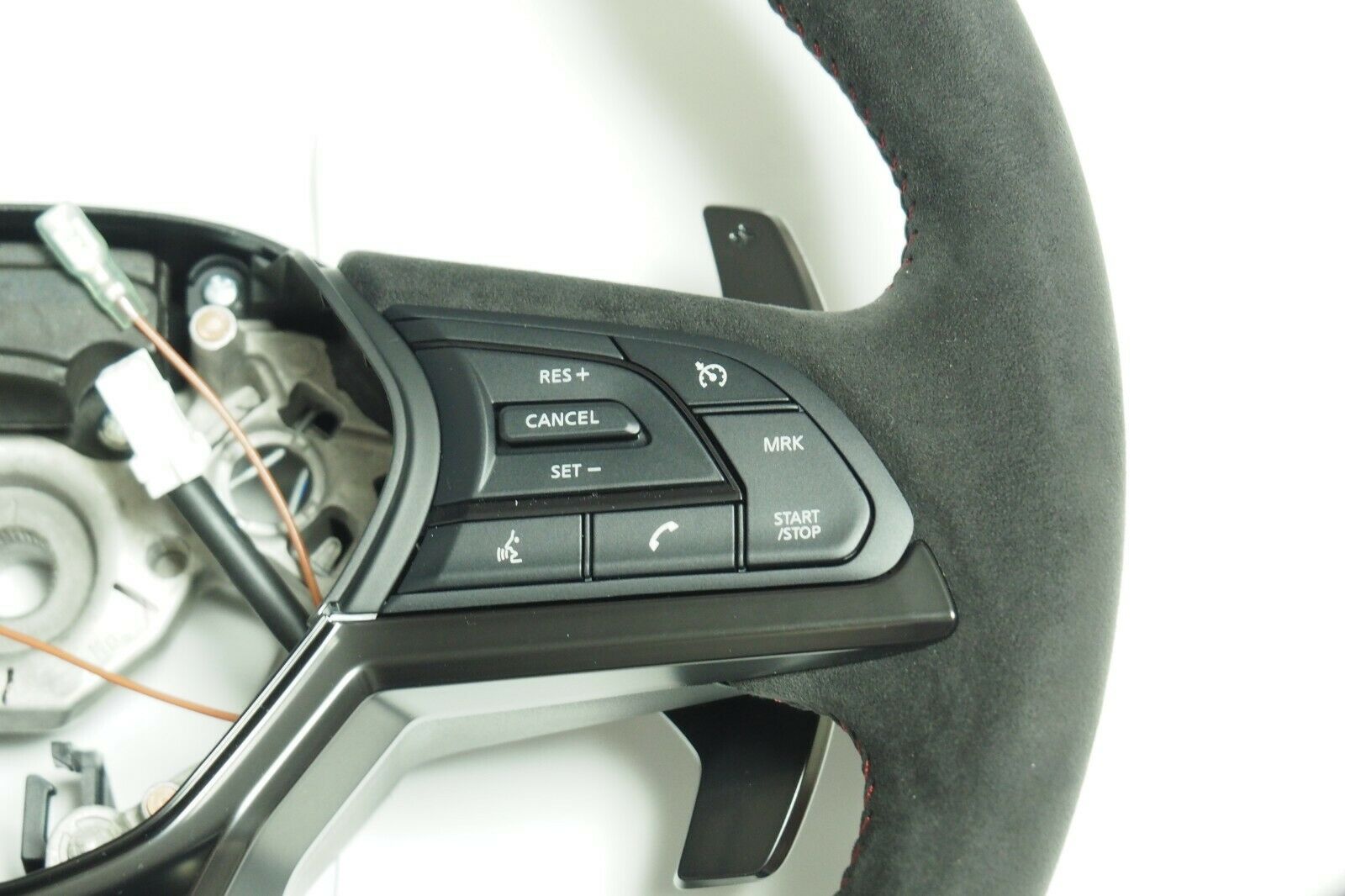 Nissan Genuine 2017- R35 GT-R GTR NISMO Steering Wheel horn pad Set Alcantara New ★