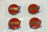 BBS Wheel Center Caps 70mm Genuine Emblem Red Gold 3D Logo 56.24.126 Set 4pcs ★