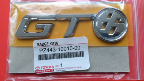 TOYOTA GT86 Rear Trunk Boot Emblem Badge PZ443-10010-00 Genuine From Japan New