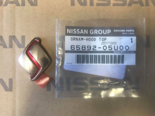 Nissan Skyline OEM Bonnet Hood Emblem GTR R32 BNR32 65892-05U00 New From Japan