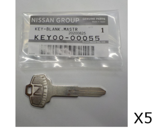 Nissan Genuine Key Blank  Hakosuka CG10 Master Key KEY00-00055  5 Sets New ★