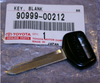 Toyota OEM Genuine Master Key Blank 4Runner Hilux Pickup L/ Cruiser 90999-00212