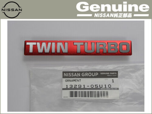 Nissan Genuine Skyline GT-R R32 BNR32 Twin Turbo Outlet Pipes Emblem 13291-05U10 New ★