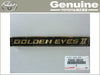 Toyota Genuine ALPHARD HYBRID ATH20W G's back door GOLDEN EYES 2 emblem FedEx DH