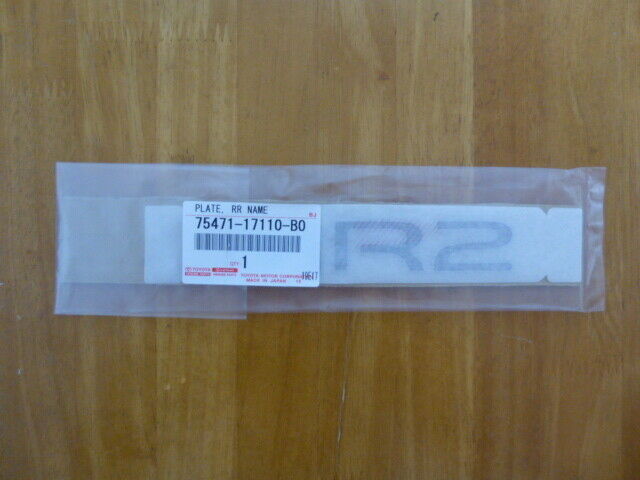 TOYOTA GENUINE 89-99 MR2 SW20 SW21 Front Dark Grey Emblem Badge & Clip Set OEM | UK TOYOTA GENUINE 89-99 MR2 SW20 SW21 Front Dark Grey Emblem Badge & Clip Set OEM | UK