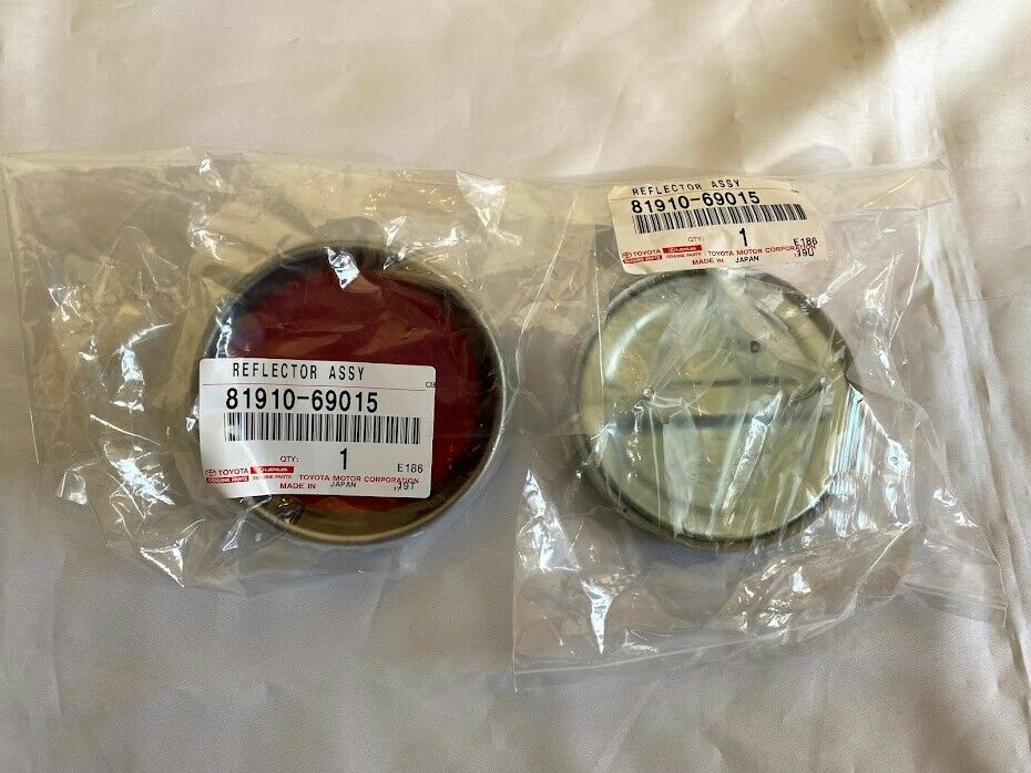 Toyota Genuine Rear Reflector Lenses Red Pair 58-73 Land Cruiser FJ25 FJ40 FJ55