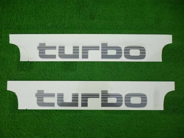 Toyota Genuine Land Cruiser 80 Turbo Dark Silver Rear Fender Decals Stickers New