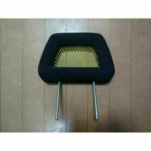 [USED]RECARO YELLOW NET MESH HEAD REST HEADREST ORIGINAL From Japan USED One Side