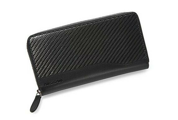 Nissan Genuine Premium Wallet Round Zipper KWA1200L00 New ★