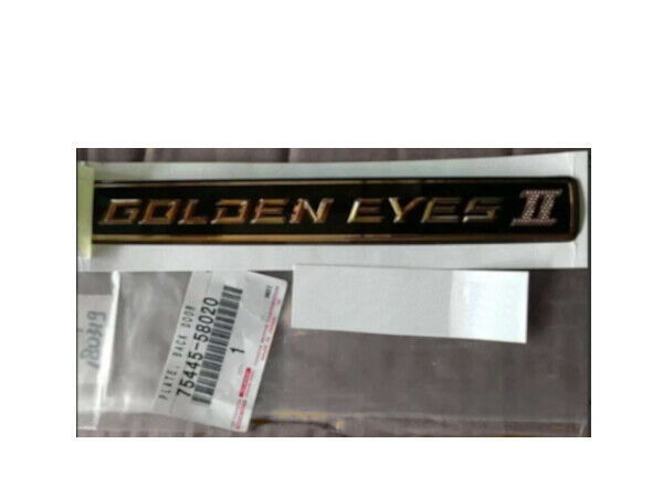 Toyota Genuine ALPHARD HYBRID ATH20W G's back door GOLDEN EYES 2 emblem