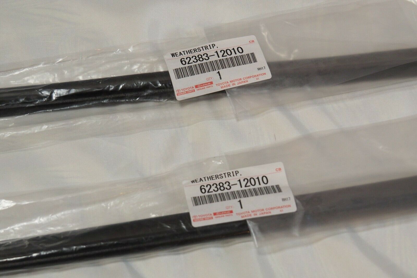 Toyota Genuine Corolla cp AE86 Roof Side Rail Weather strip  Left  Right Set OEM