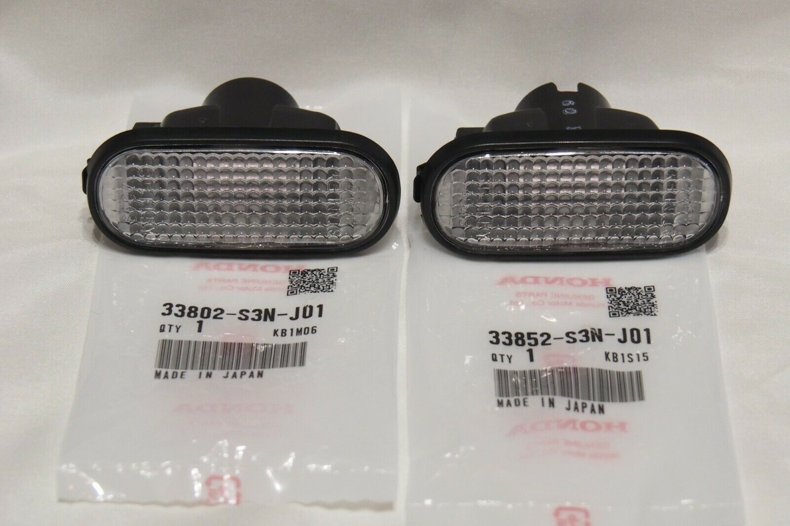 Honda Genuine Integra Type R Clear Side Marker 33852-S3N-J01 33802-S3N ...