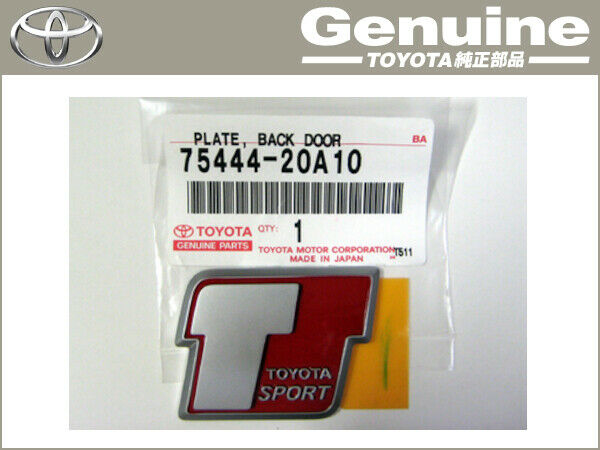 Toyota Genuine Celica ZZT231 PLATE, BACK DOOR NAME, 75444-20A10 OEM FedEx DHL