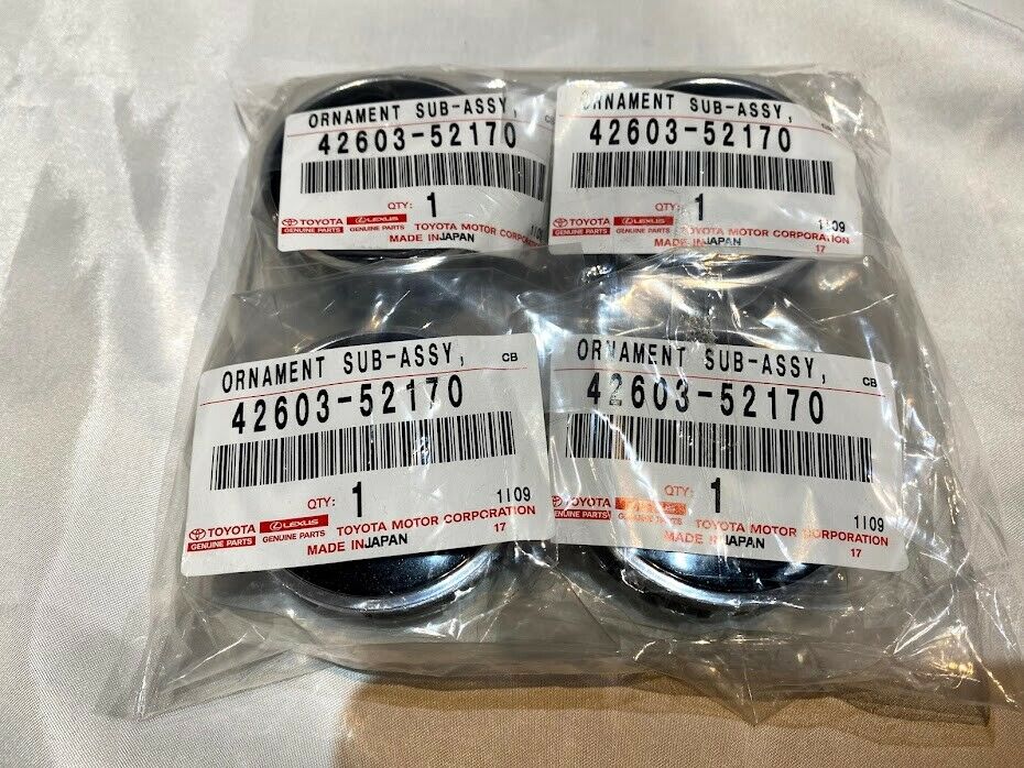 TOYOTA  Genuine Center Wheel Caps Ornament 42603-52170 4pcs Car Tire Parts New