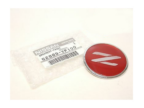 Nissan Genuine 90-00 300ZX Fairlady Z Z32 Front Z Emblem Red Badge  62889-VP100 New ★