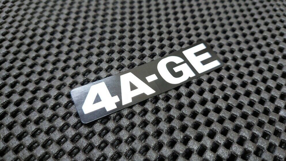 Toyota Genuine MR2 Corolla FX AE86  4A-GE Engine Name Plate Decal Sticker New