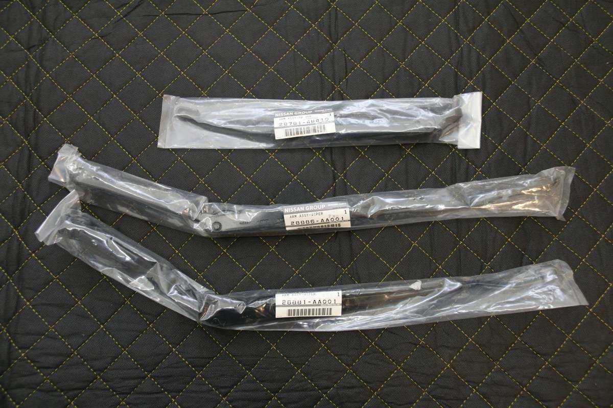 Nissan Genuine Skyline  R34 GT-R GTR Wiper Arm Front Rear Set  New ★