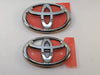 Toyota 86 ZN6 Front & Rear Emblems Badges Chrome 13-16 Scion FR-S FRS