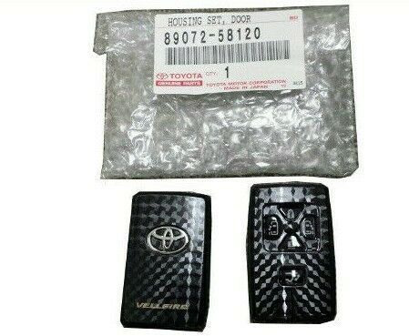Toyota Genuine Vellfire  Smart Key Cover Carbon Fiber Black 89072-58120 New